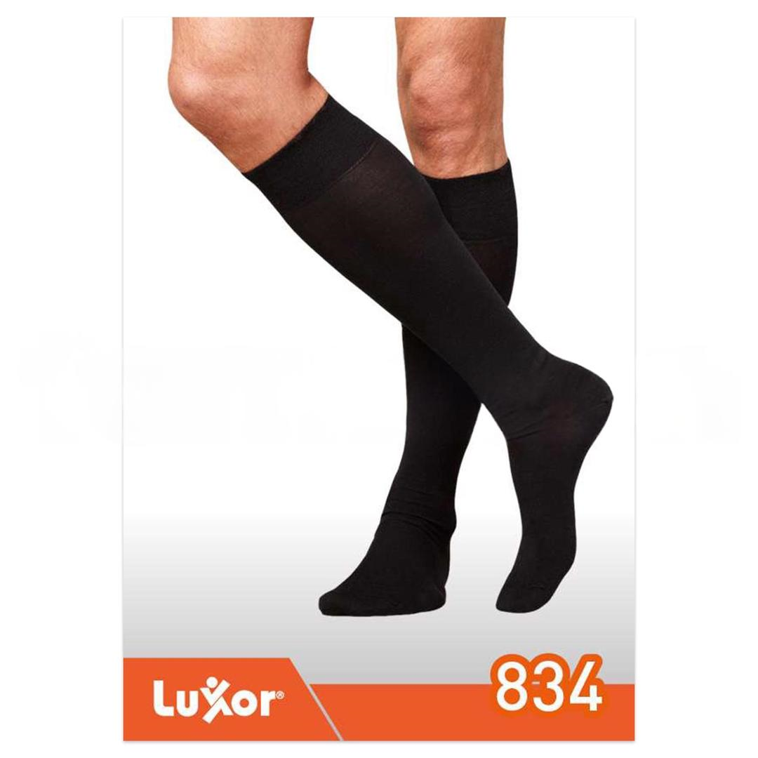 Luxor Dizaltı Burnu Kapalı Erkek Varis Çorabı Siyah 20-23 mmhg No: 7
