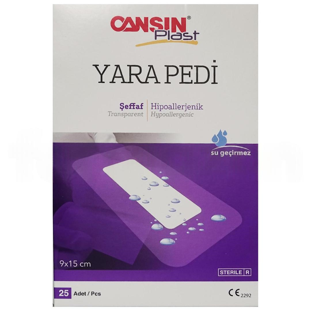 Cansın Plast Şeffaf Yara Pedi 9x15 cm - Tekli