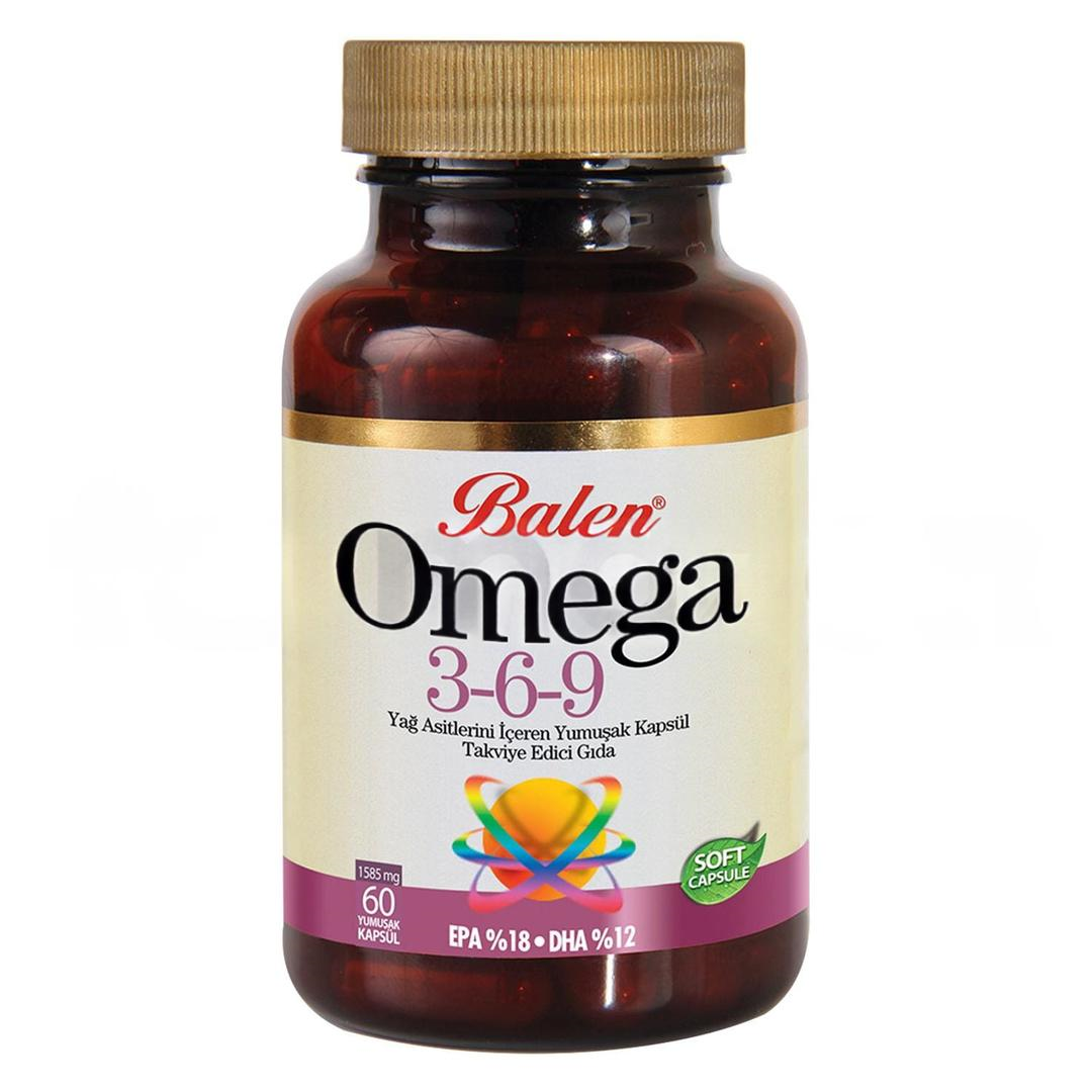 Balen Omega 3-6-9 Yağ Asitleri İçeren Yumuşak Kapsül 1585 mg 60 Kapsül