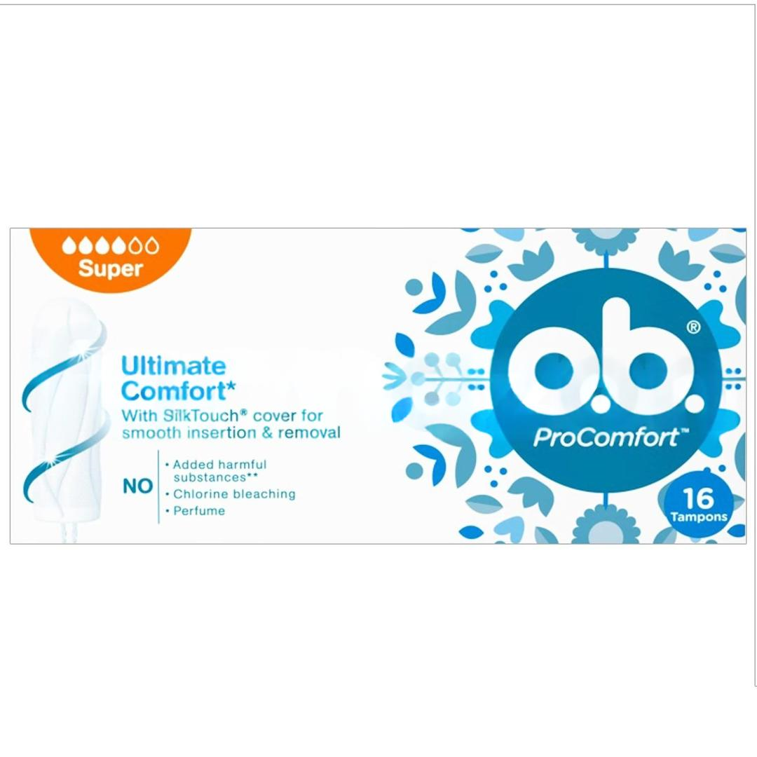 O.B. Procomfort Tampon Ultimate Comfort Süper 16'lı