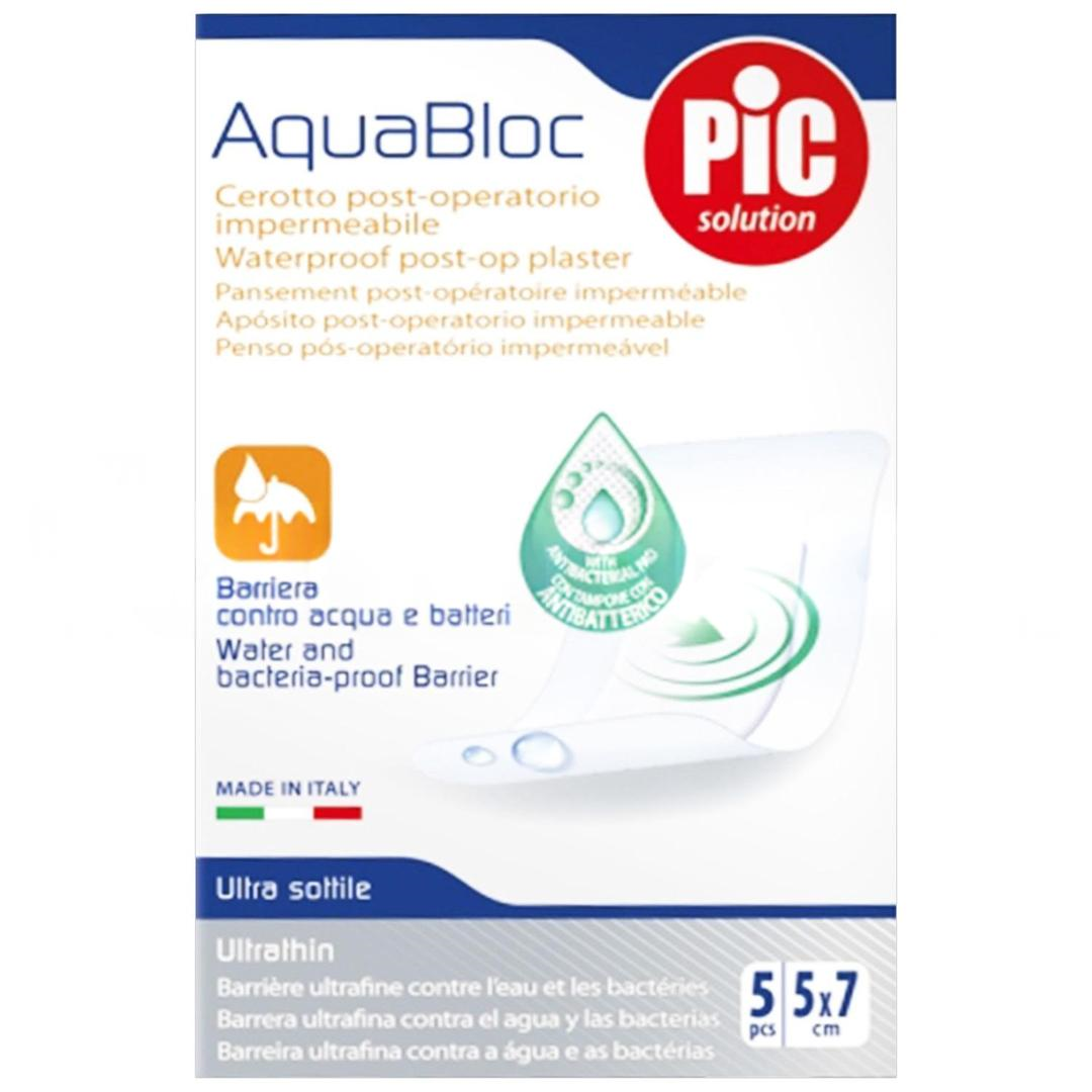 Pic Aquabloc Su Geçirmez Pedli Antibakteriyel Film Yara Örtüsü 5 cm x 7 cm 5'li