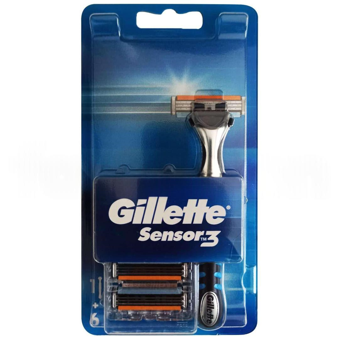Gillette Sensor 3 Tıraş Bıçağı + Yedek Başlık 6'lı