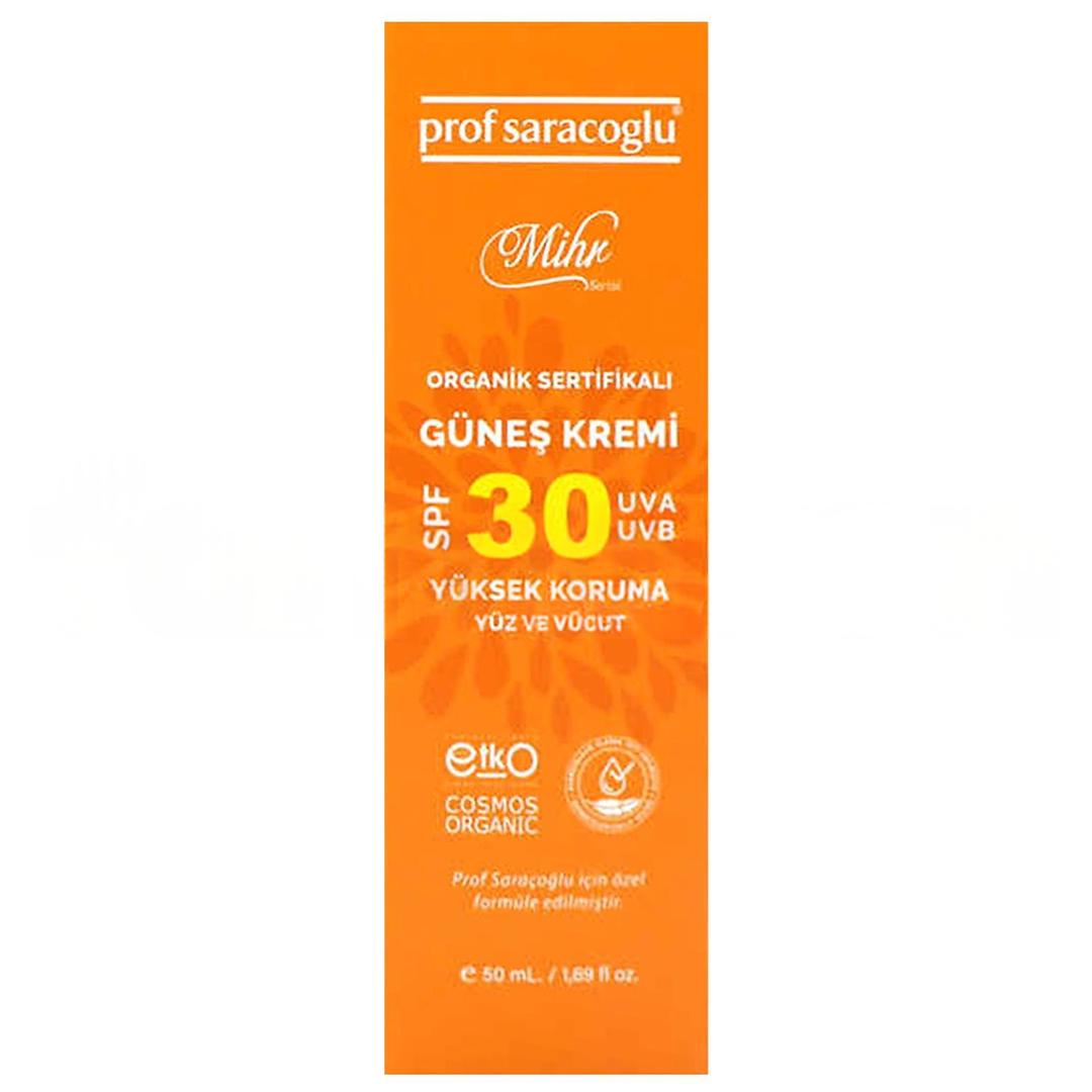 Prof Saraçoğlu Mihr Organik Güneş Kremi SPF30 50 ml