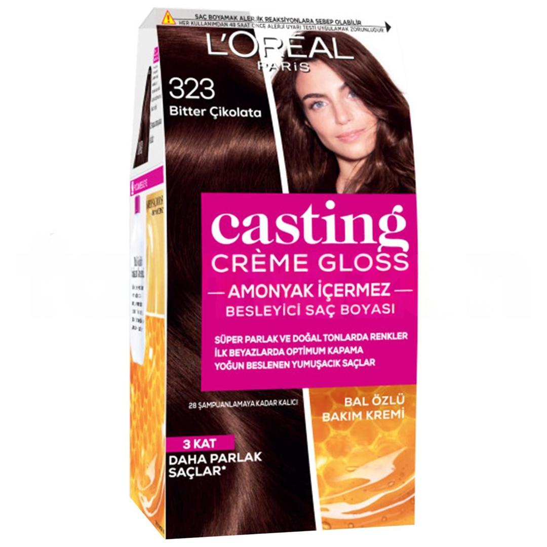 L'Oreal Paris Casting Creme Gloss Saç Boyası - 323 Bitter Çikolata