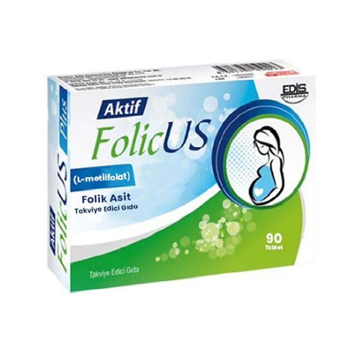 FOLICUS 90 TABLET FOLİK ASİT