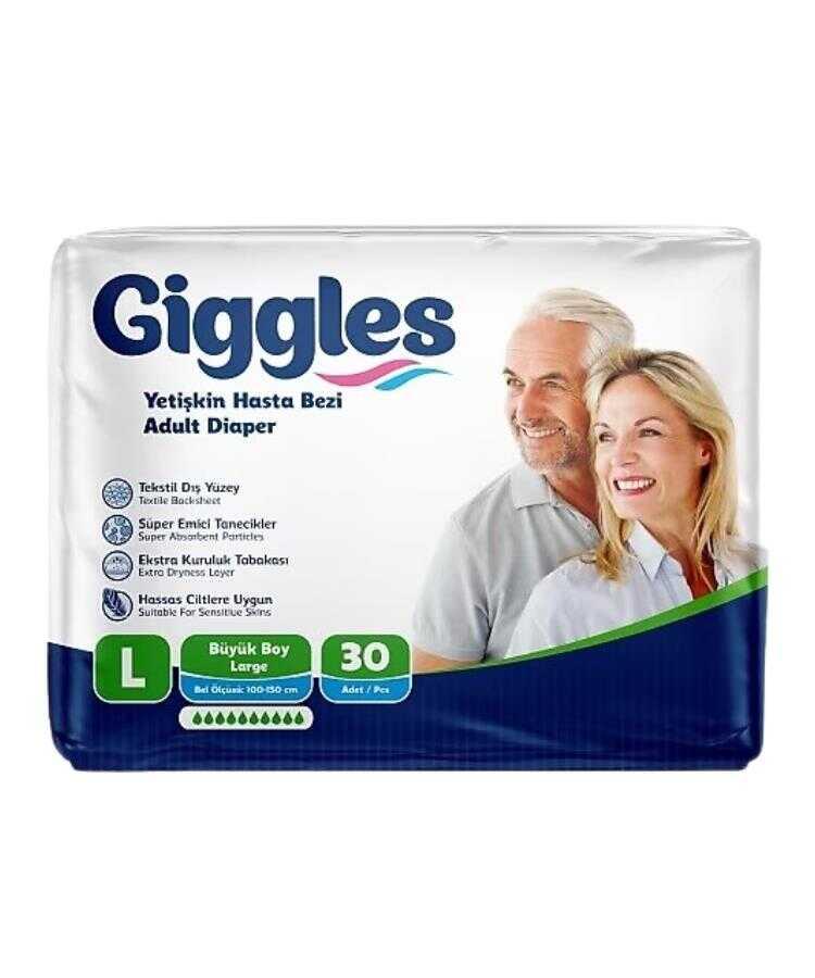 GIGGLES YETİŞKİN HASTA BEZİ LARGE 30 ADET