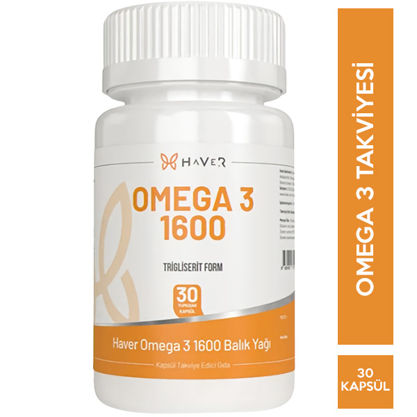 Haver Omega 3 1600 Balık Yağı 30 Kapsül