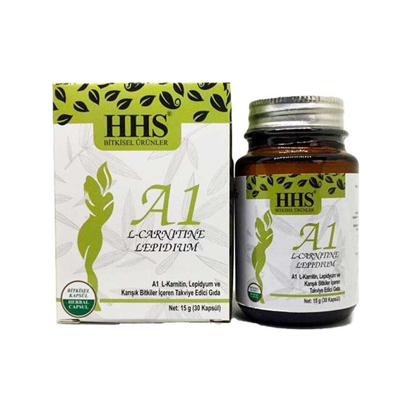 HHS A1 L-Carnitine Lepidium - Bitkisel 30 Kapsül