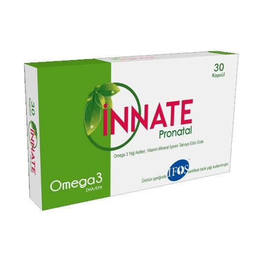 INNATE PRONATAL 30 KAPSÜL OMEGA 3 YAĞ ASİTLERİ VİTAMİN MİNERAL