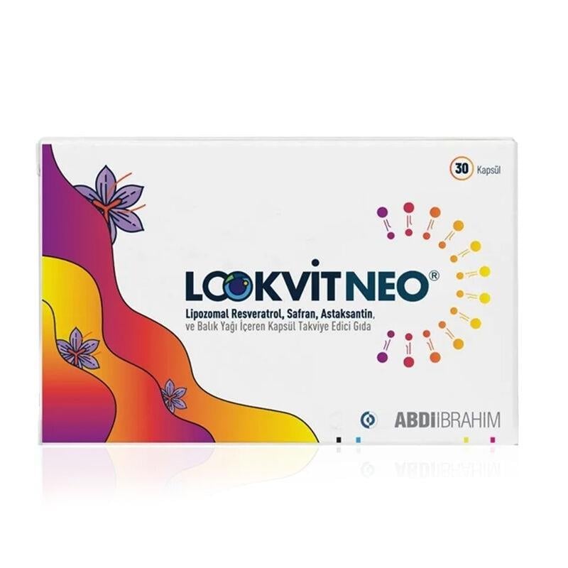 LOOKVITNEO BALIK YAĞI 30 KAPSÜL LİPOZOMAL RESVERATROL SAFRAN