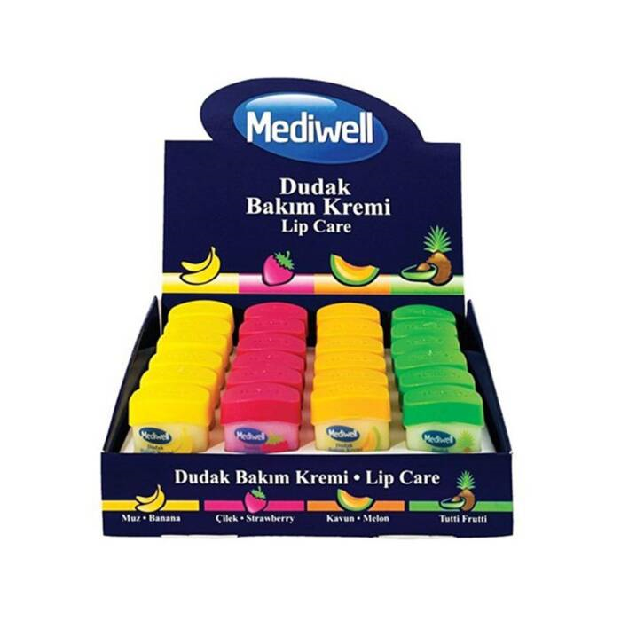 Mediwell Dudak Bakım Kremi 24 Adet Karma Set