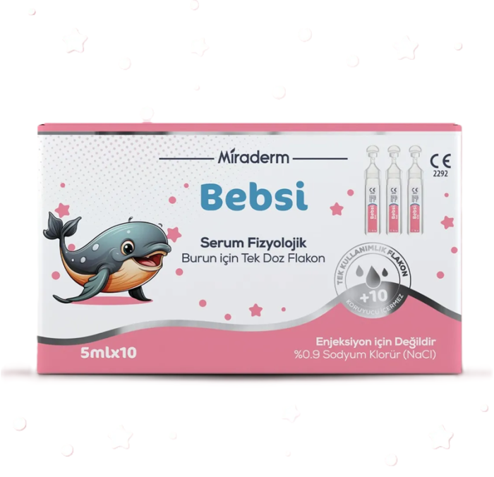 MIRADERM BEBSI SERUM FİZYOLOJİK FLAKON 10X5ML
