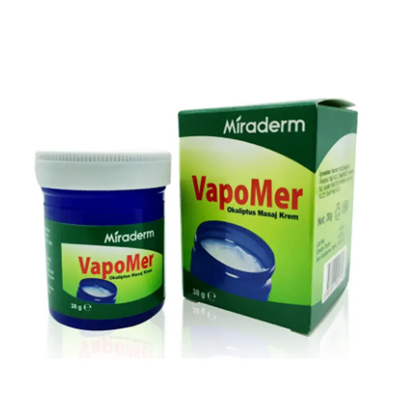 Miraderm Vapomer Okaliptus Masaj Kremi 38 g