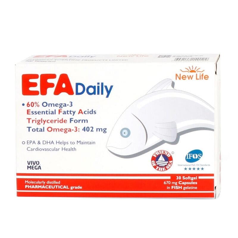 NEW LIFE EFA DAILY 670MG 30 YUMUŞAK JELATİN KAPSÜL