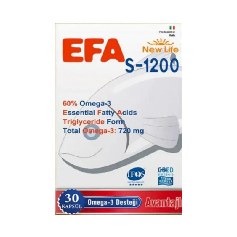 NEW LIFE EFA S-1200MG 30 KAPSÜL