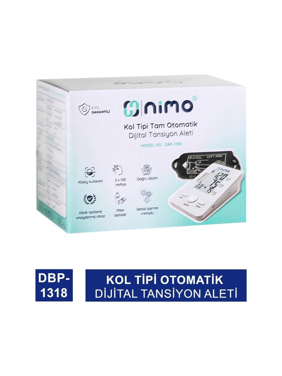 NİMO KOL TİPİ OTOMATİK TÜRKÇE KONUŞAN TANSİYON ALETİ DBP-1318
