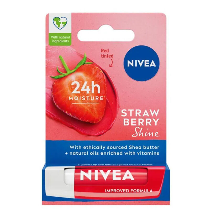 NIVEA LIP CARE STRAWBERRY 4.8GGR