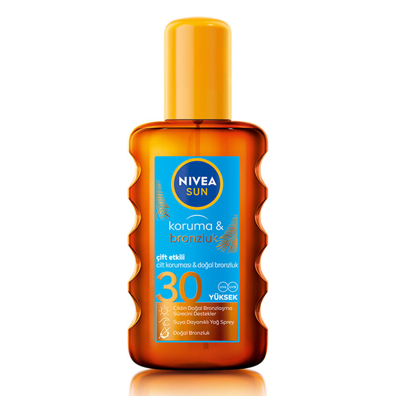Nivea Sun SPF30 Çift Etkili Koruma ve Bronzluk Güneş Spreyi 200 ml