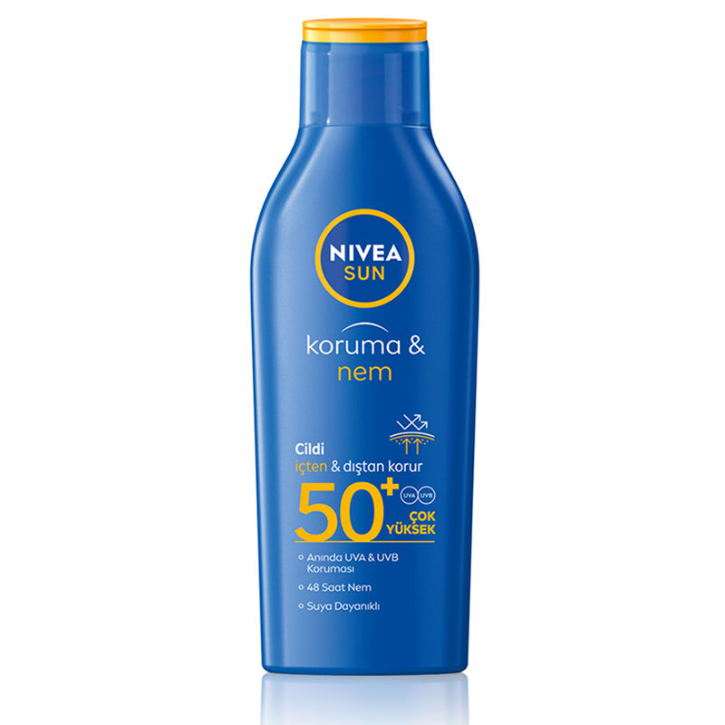 Nivea Sun SPF50 Koruma ve Nemlendirici Güneş Koruyucu Losyon 200 ml