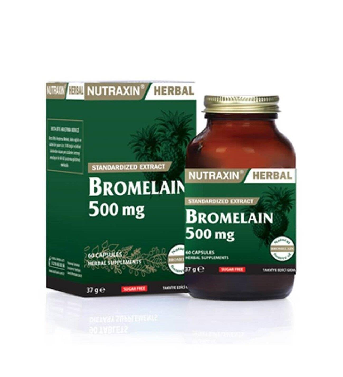 NUTRAXIN BROMELAİN 500MG 60 KAPSÜL