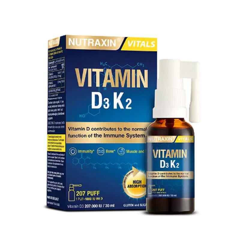 NUTRAXIN VİTAMİN D3K2 30ML 207 PUF