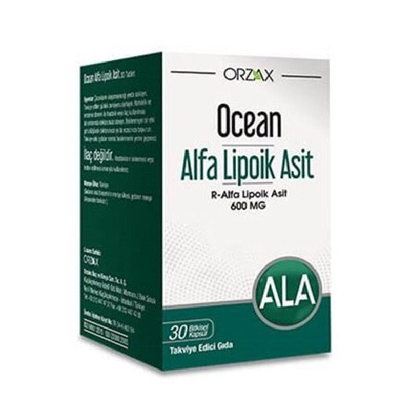 OCEAN ALFA LİPOİK ASİT 600MG 30 KAPSÜL
