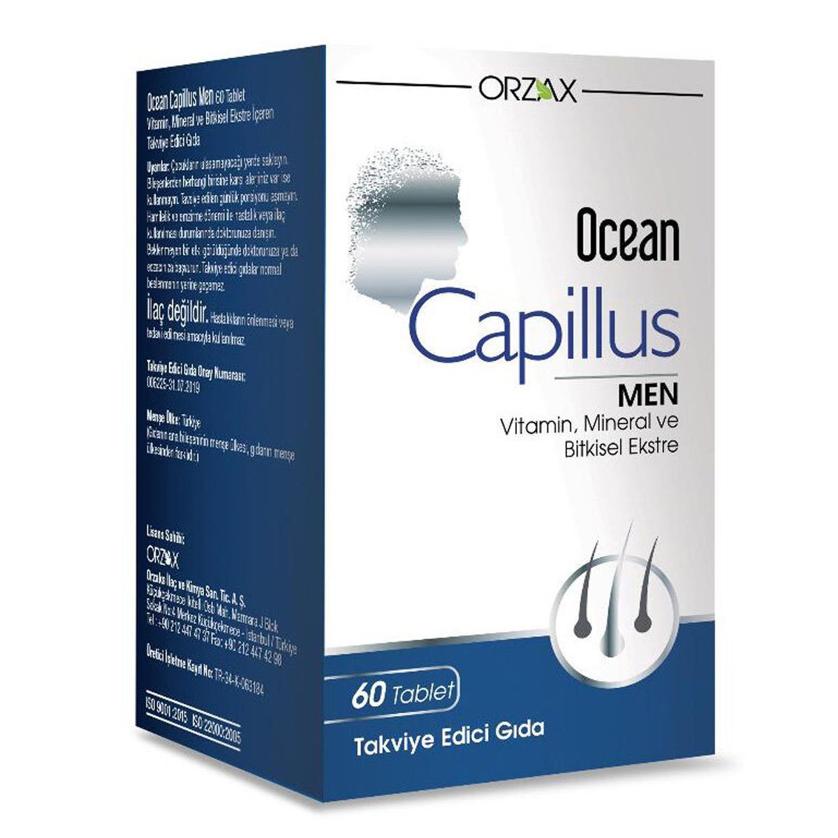 OCEAN CAPILLUS MEN 60 TABLET VİTAMİN MİNERAL