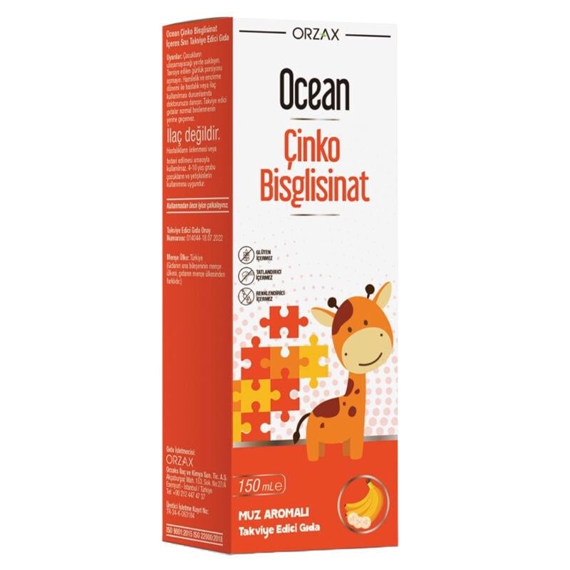 OCEAN ÇİNKO BİSGLİSİNAT 10MG 150ML