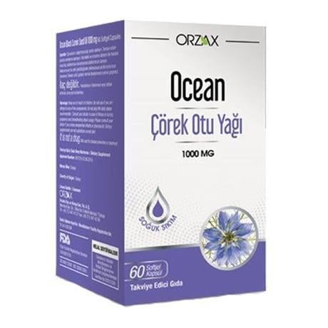 OCEAN ÇÖREK OTU YAĞI 1000MG 60 KAPSÜL