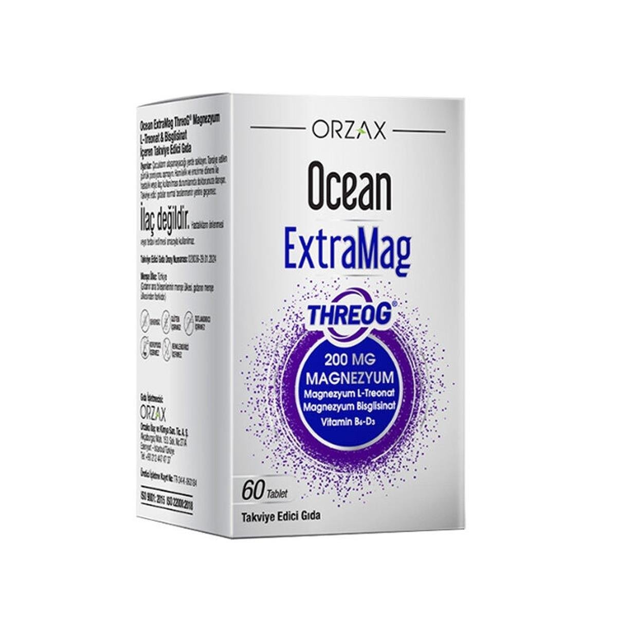OCEAN EXTRAMAG THEREOG 200MG MAGNESIUM 60 TABLET