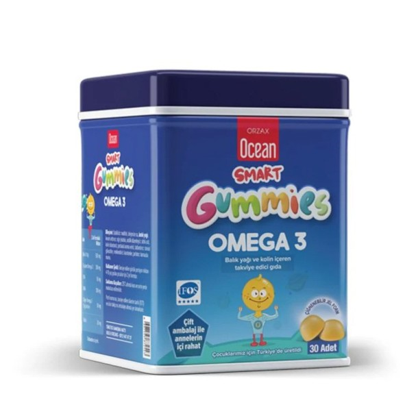 OCEAN SMART GUMMİES OMEGA3 64 ADET ÇİĞNENEBİLİR JEL FORM