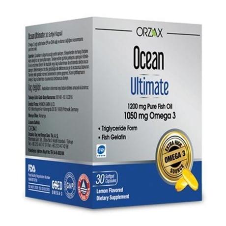 OCEAN ULTIMATE 30 SOFTJEL KAPSÜL 1200MG BALIK YAĞI OMEGA 3