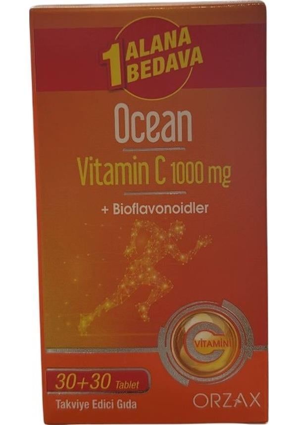 OCEAN VİTAMİN C 1000MG 30+30 TABLET 1 ALANA 1 BEDAVA