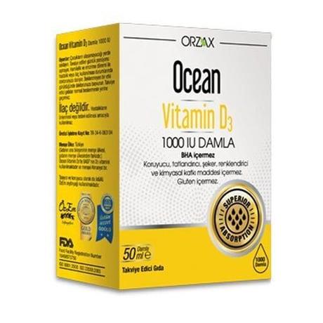 OCEAN VİTAMİN D3 1000IU DAMLA 50ML