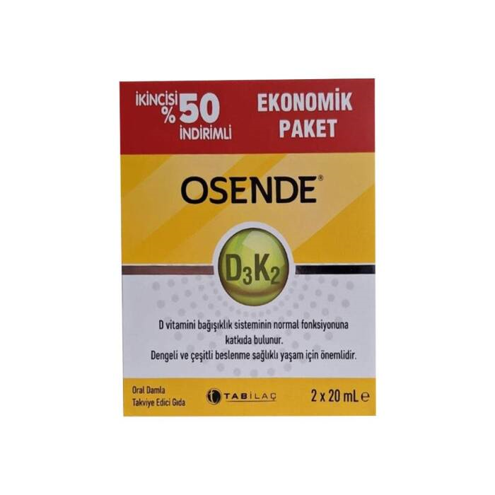 Osende D3 K2 Damla 20 ml - İkincisi %50 İndirimli