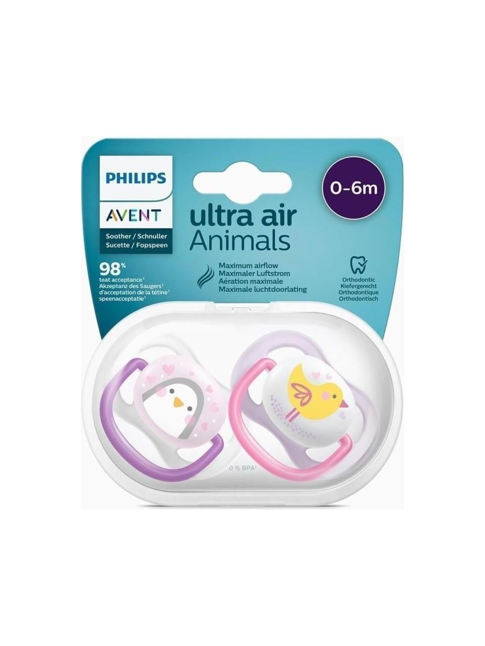 PHILIPS AVENT ULTRA AIR EMZİK 0-6 AY KIZ 2 ADETX6