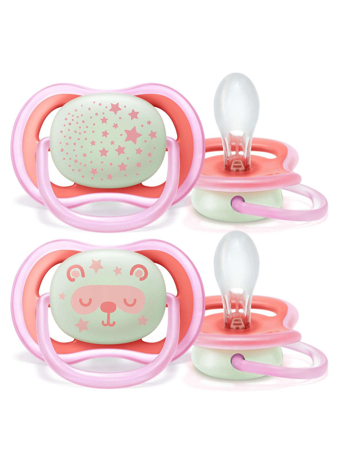 PHILIPS AVENT ULTRA AIR NIGTHTIME SİLİKON EMZİK 6-18 AY KIZ 2 ADETX6