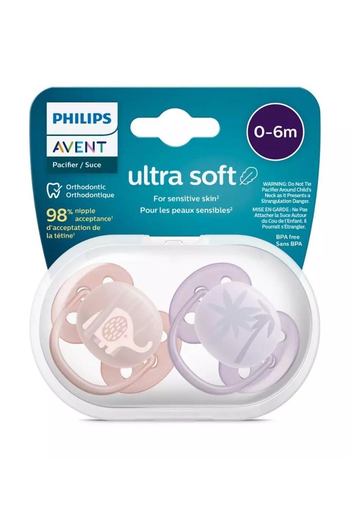 PHILIPS AVENT ULTRA SOFT SİLİKON EMZİK 0-6 AY 2 ADETX6 KIZ