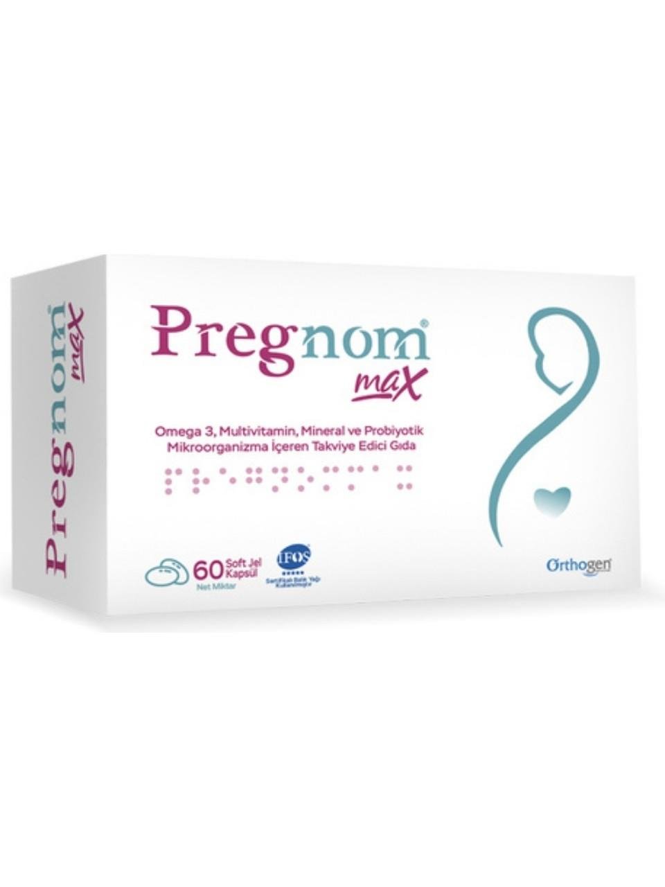 PREGNOM MAX 60 SOFT JEL KAPSÜL