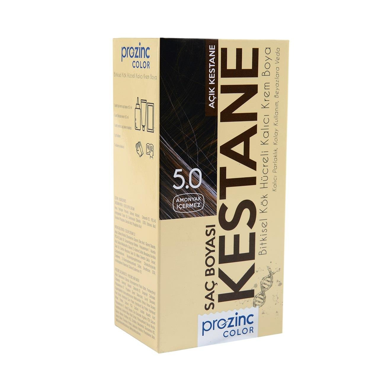 Prozinc Color Saç Boyası Açık Kestane 5.0