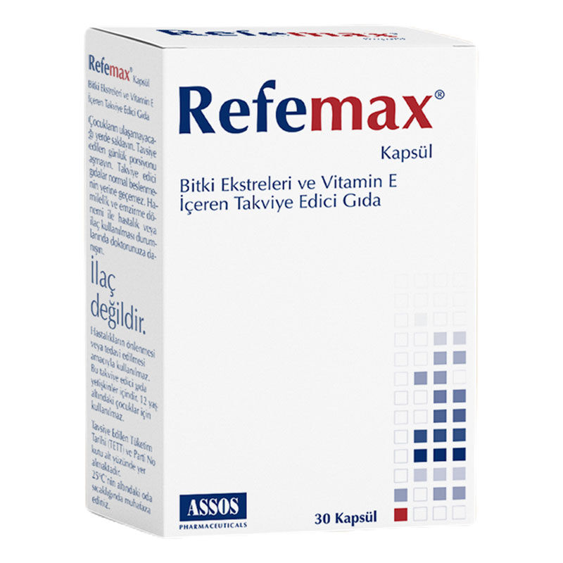 Refemax Bitki Ekstreleri İçeren Takviye Edici Gıda 30 Kapsül