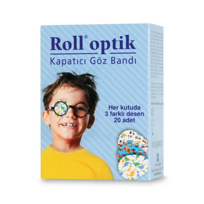 Roll Optik Kapatıcı Göz Bandı Erkek 20 Adet
