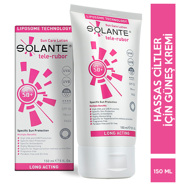 Solante Tele Rubor Spf 50 150 ML Güneş Kremi