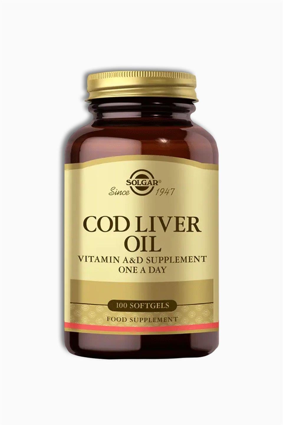 SOLGAR COD LIVER OIL 400MG 100 YUMUSAK JELATIN KAPSÜL