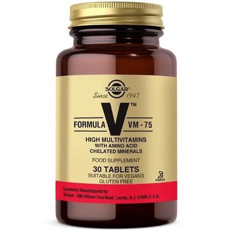SOLGAR VM-75 MULTIVITAMIN MINERAL 30 TABLET