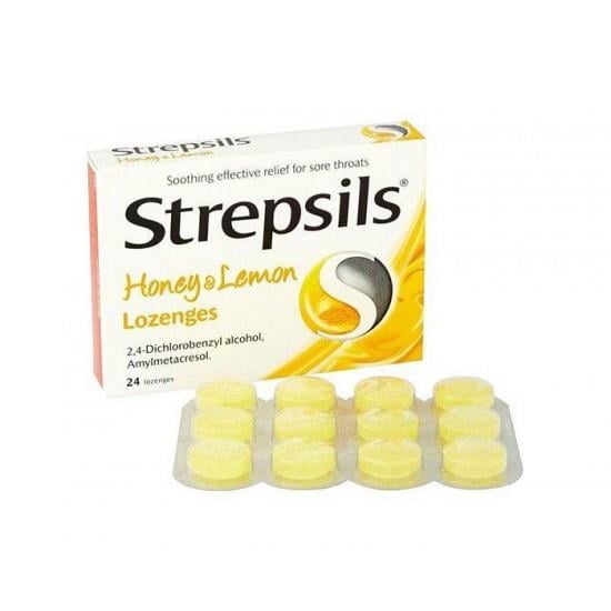 STREPSILS BAL VE LİMON AROMALI 24 PASTİL