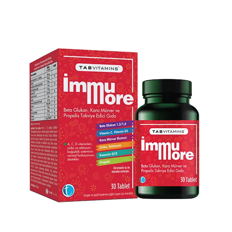Tab Vitamins Immumore Takviye Edici Gıda 30 Tablet