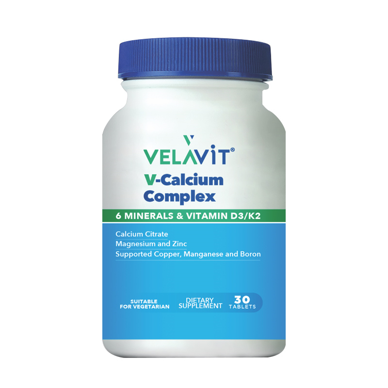 Velavit V-Calcium Complex Takviye Edici Gıda 30 Kapsül