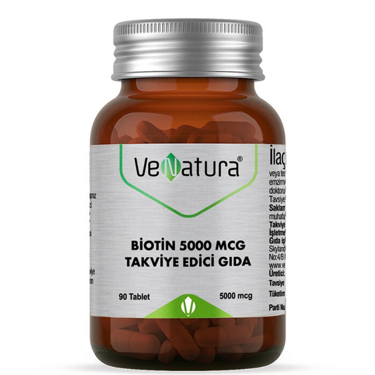 VENATURA BIOTIN 5000MCG 90 TABLET