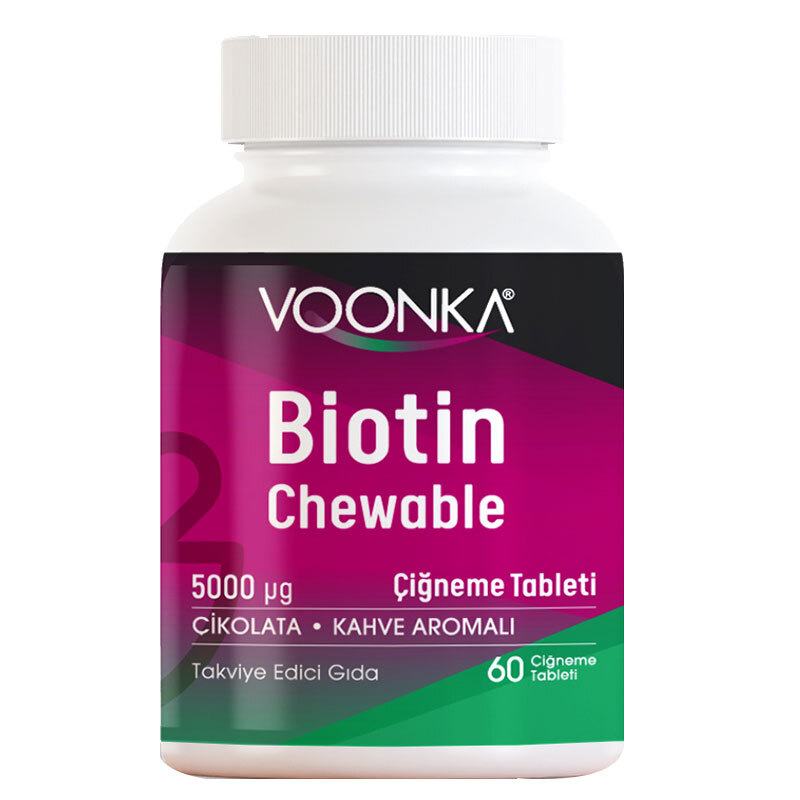 Voonka Biotin Chewable Takviye Edici Gıda 60 Tablet